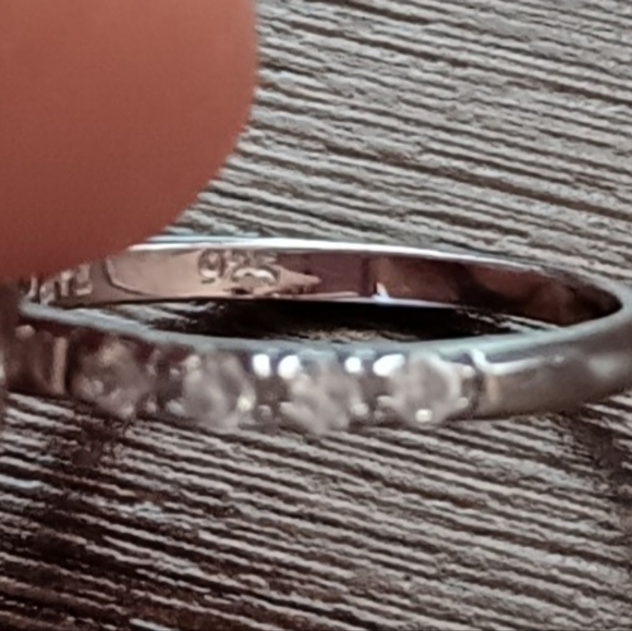 Silver Clear Cubic Zirconia Ring - Picture 12 of 12